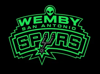 Spurs Wemby Glow on Cuban link