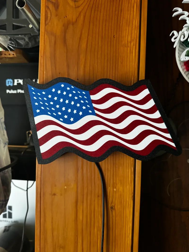 American flag light