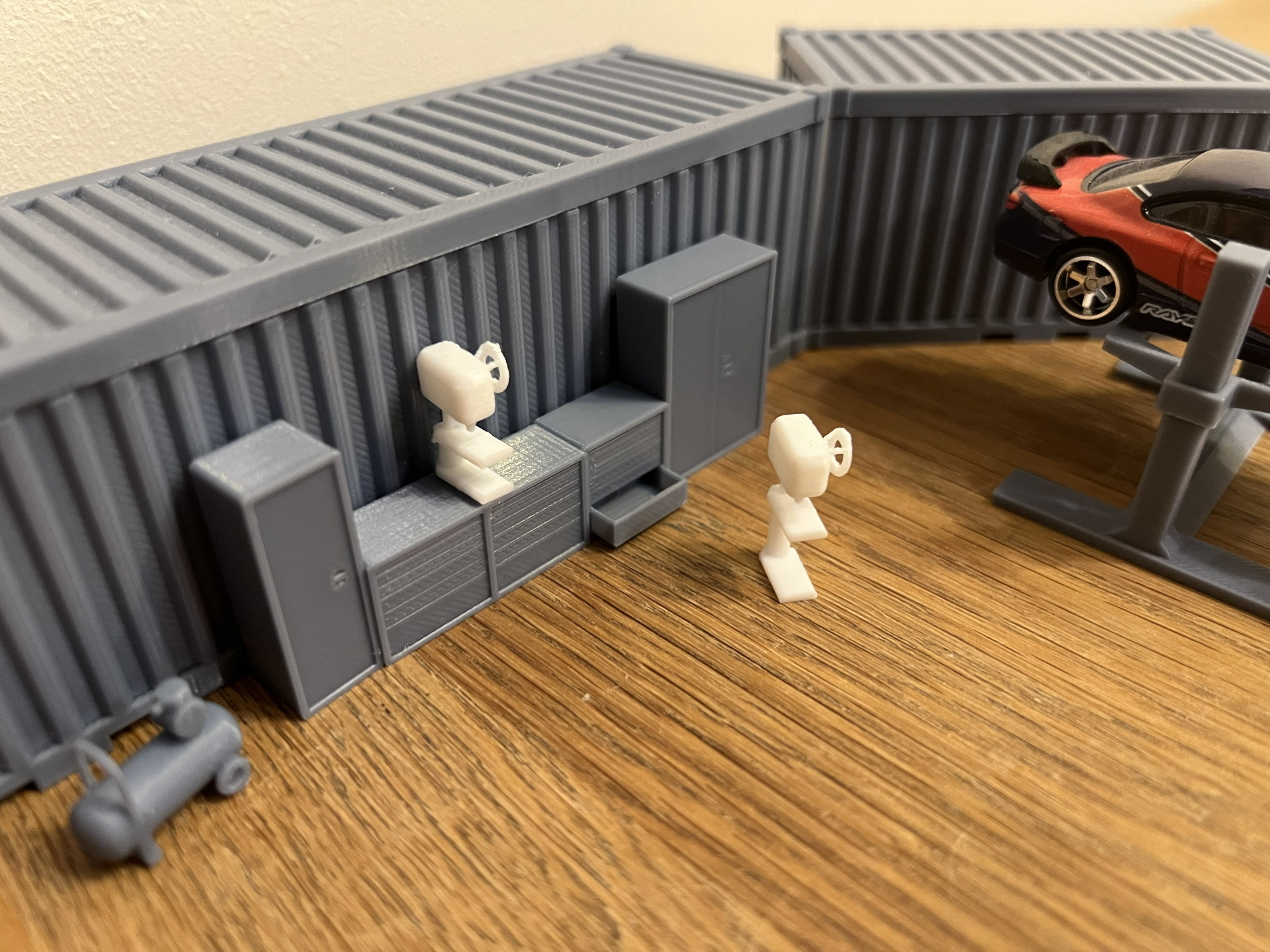 drill stand 1/64 scale car diorama garage