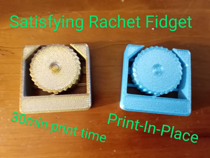 Satisfying Print-In-Place Ratchet Fidget