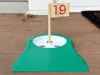 Four plates: Main body, cup, flag with text, one color flag