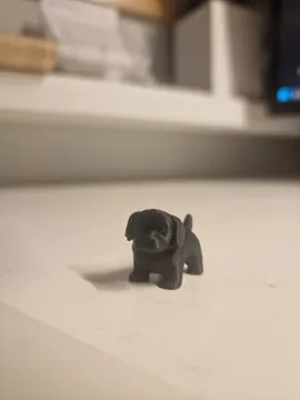 Objeto manipulable: Mini Saint Bernard Fidget - Micro Zoo — vista de referencia 3