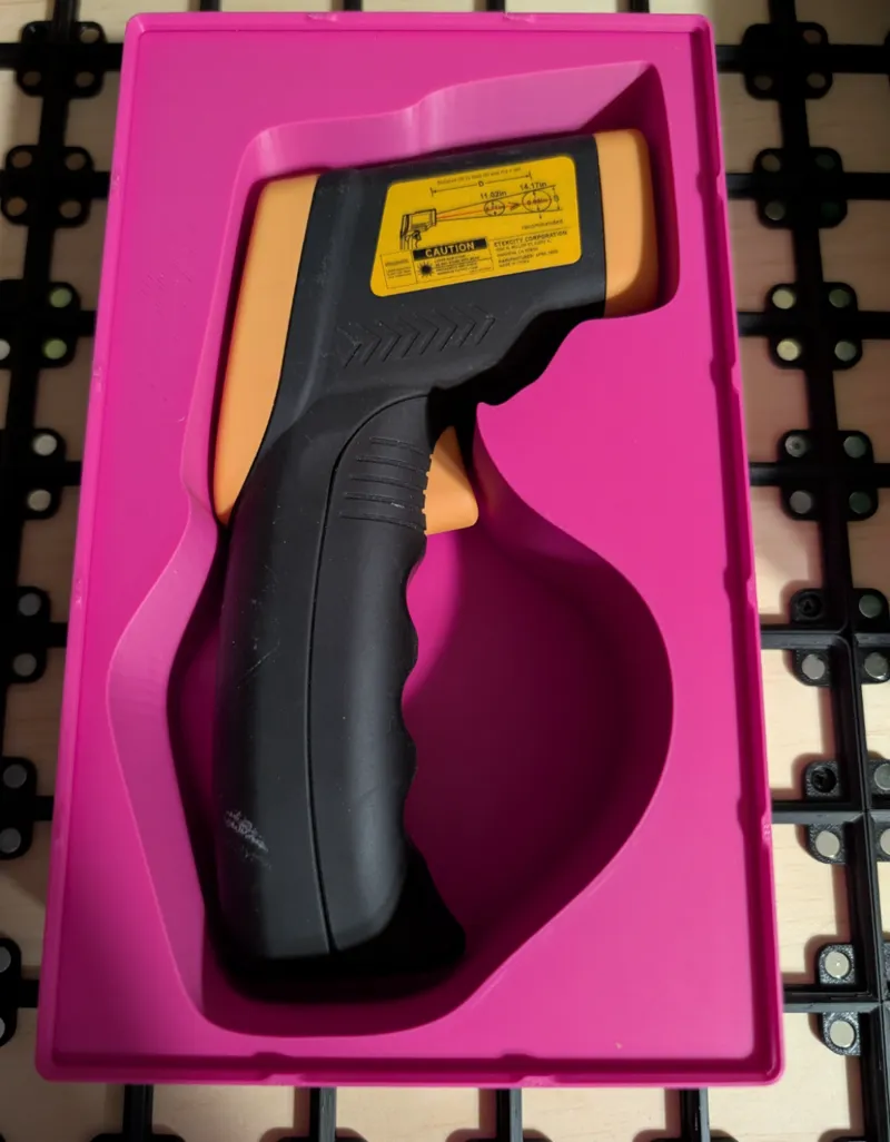 Gridfinity Temperature Gun Holder