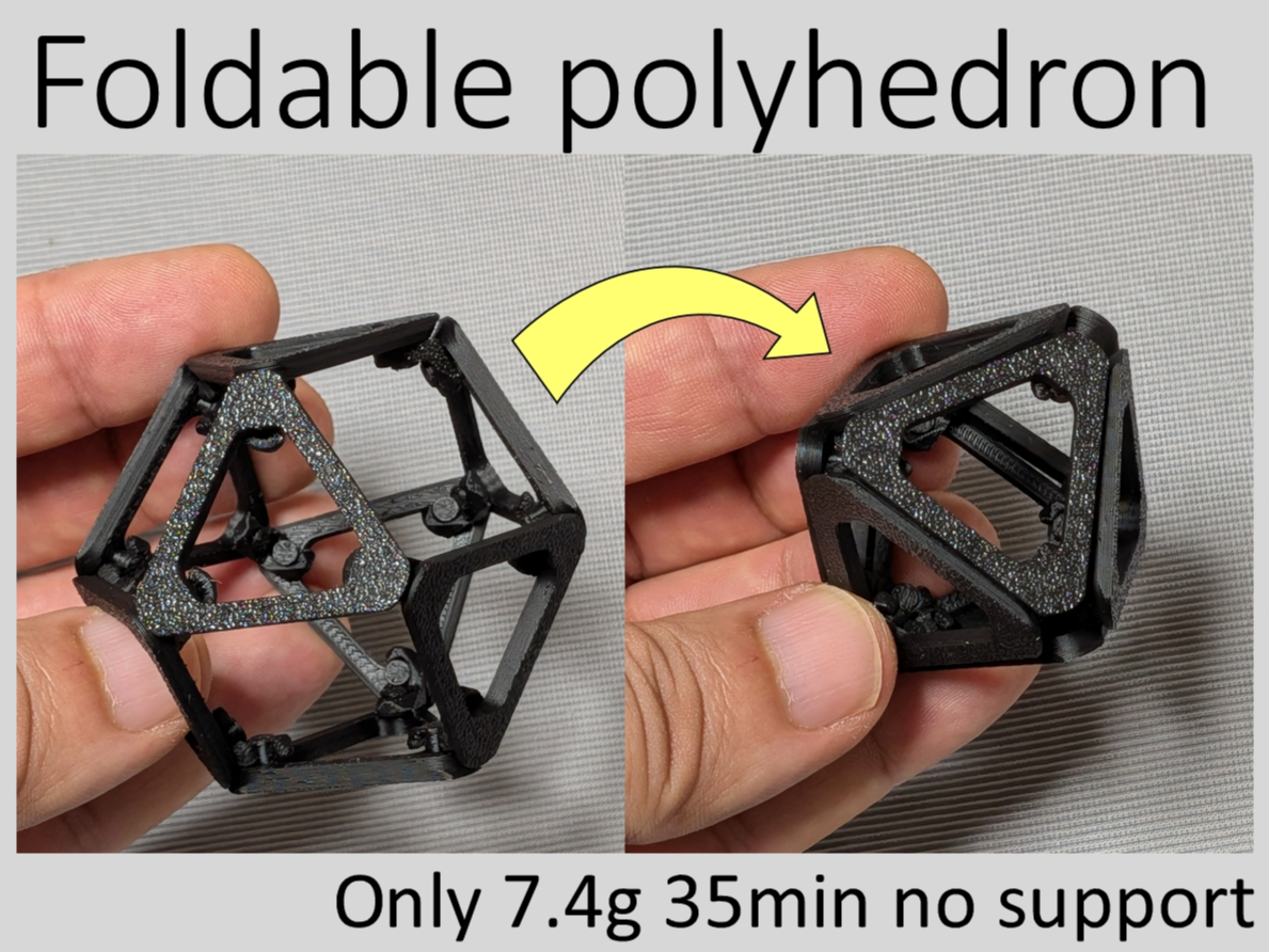 Jitterbug mechanism - Foldable Polyhedron Fidget - 1