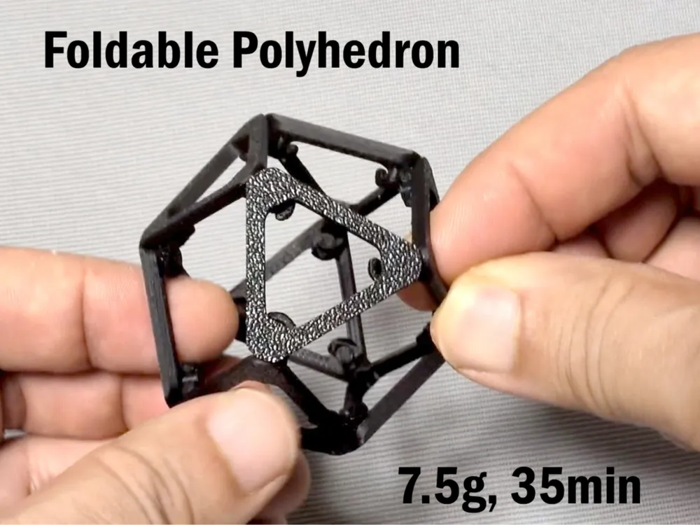 Modelo para impresión 3D: Jitterbug mechanism - Foldable Polyhedron. Referencia del modelo original.