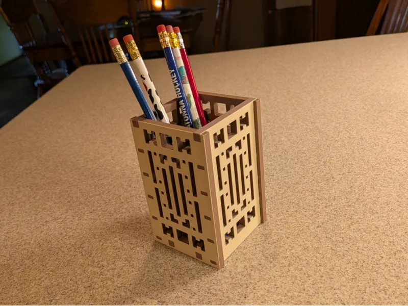 Prairie Style Pencil Holder