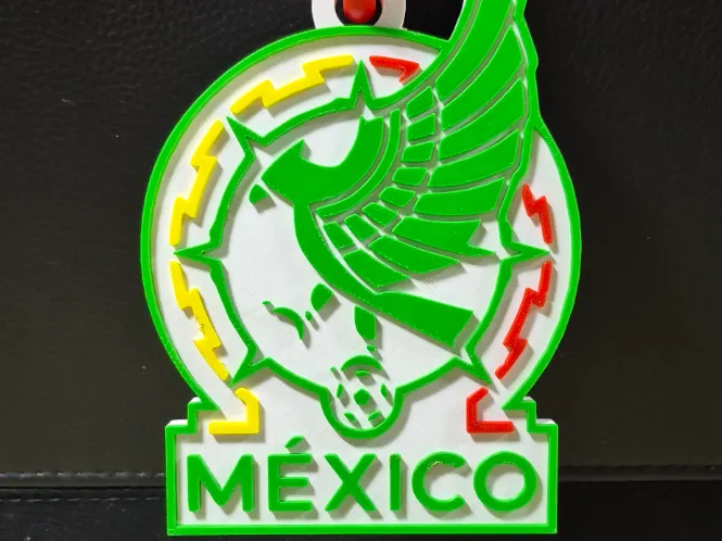 Mexico Oversized Necklace, Pendent, Chain