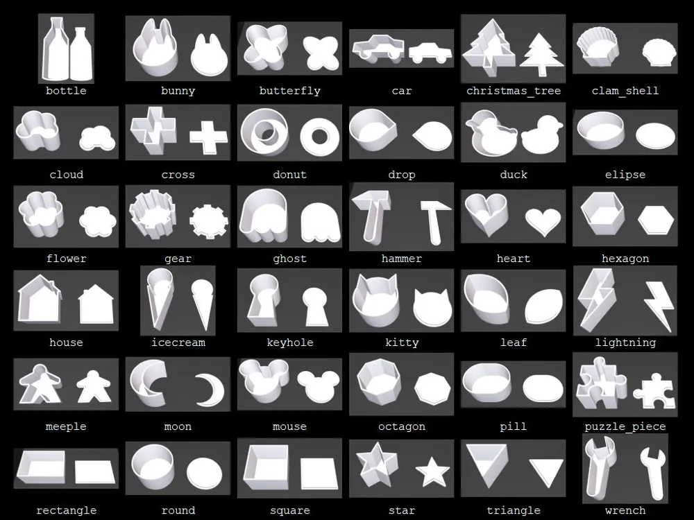 Box Generator - any size - over 30 shapes - Free 3D Print Model ...