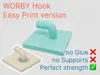 Easy Print Hook - Less rounded for easier prints