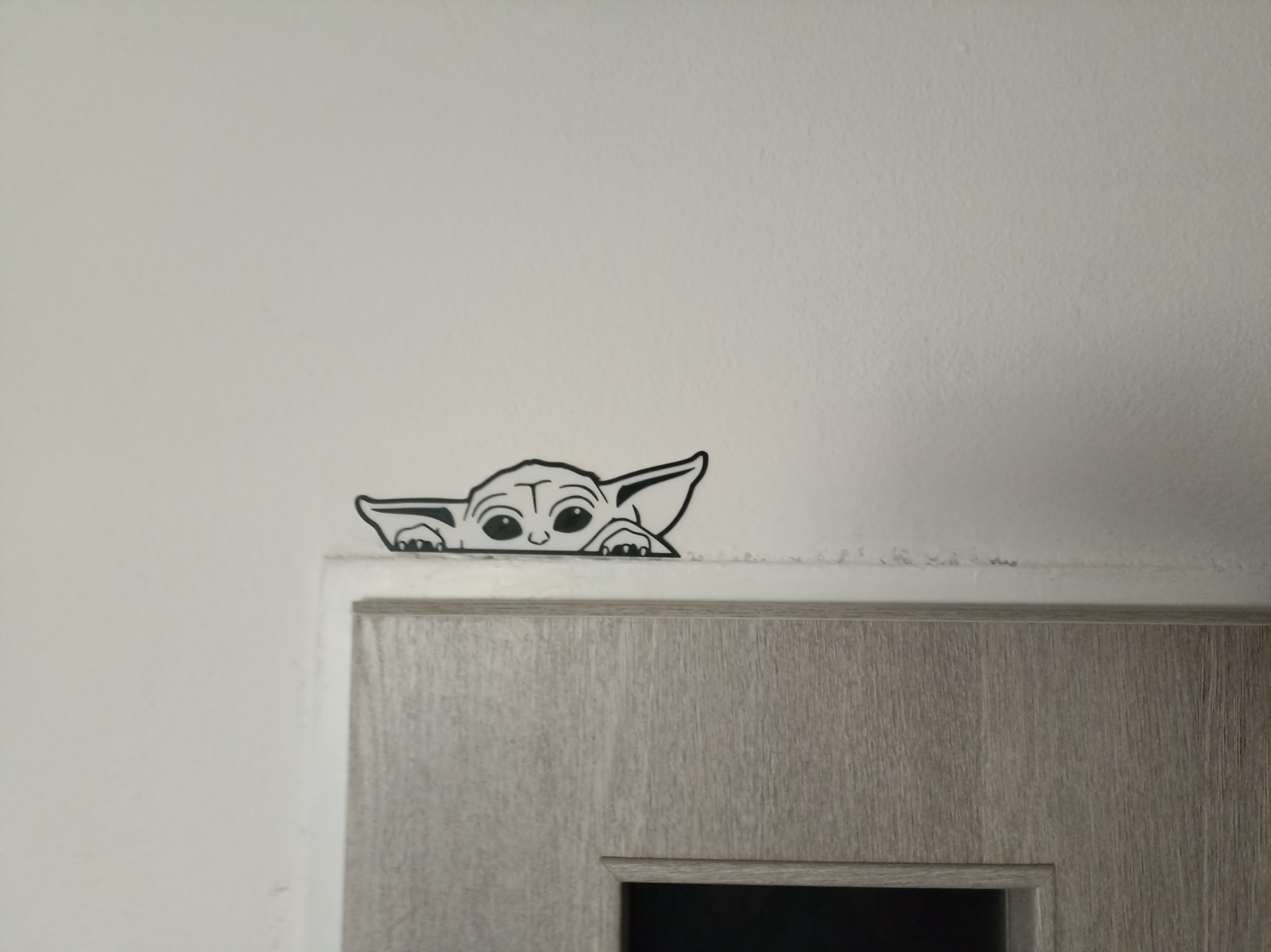 Baby Yoda door decor