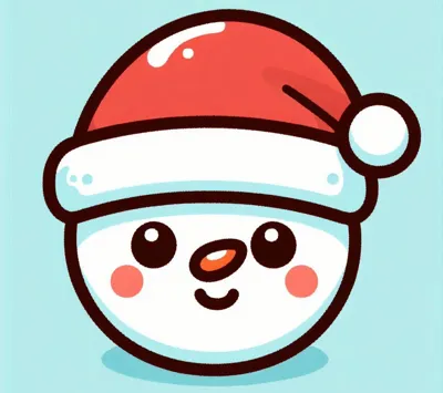 Kawaii Snowman Christmas Ornament