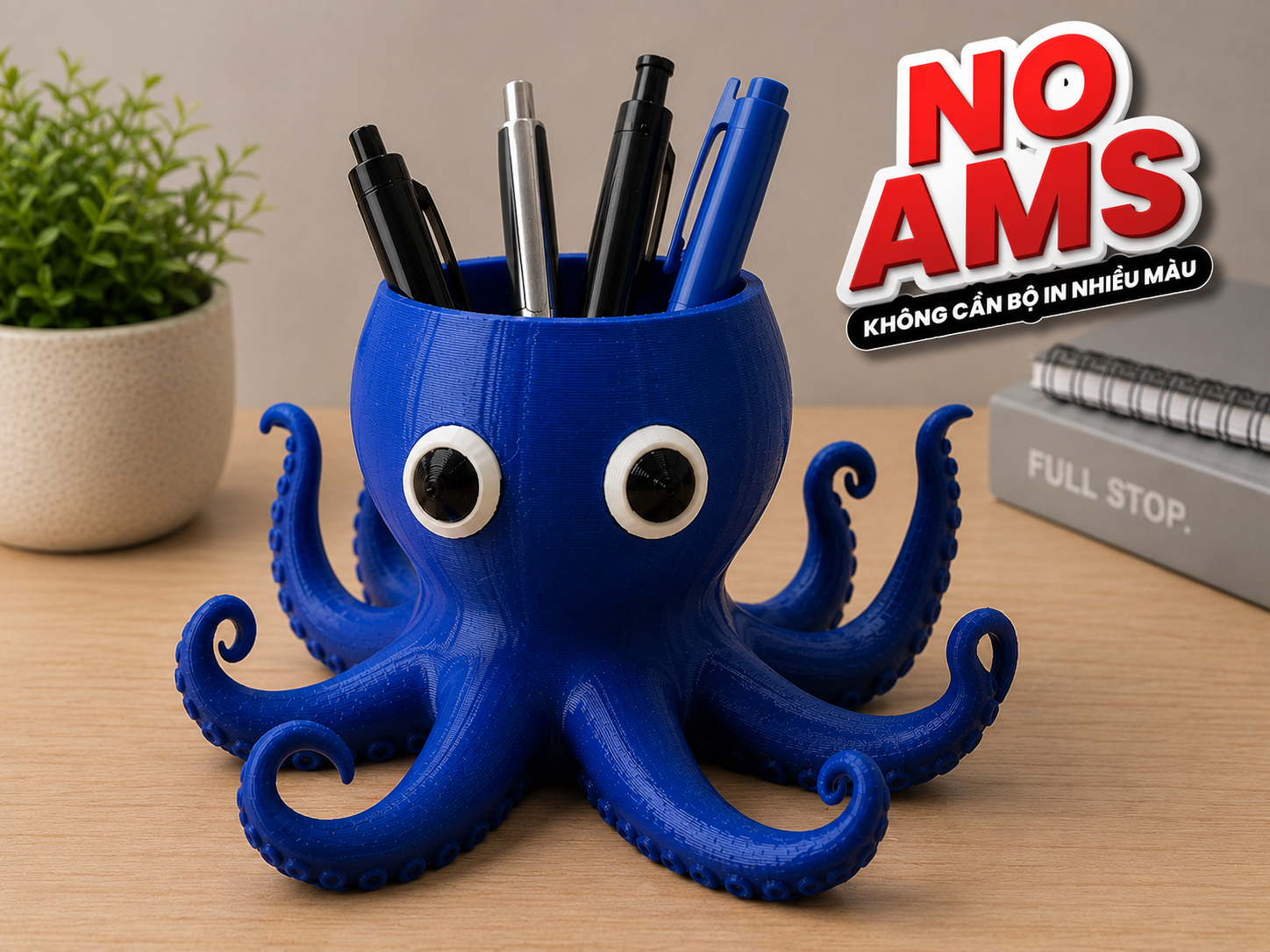 Cute Octopus Pen Holder