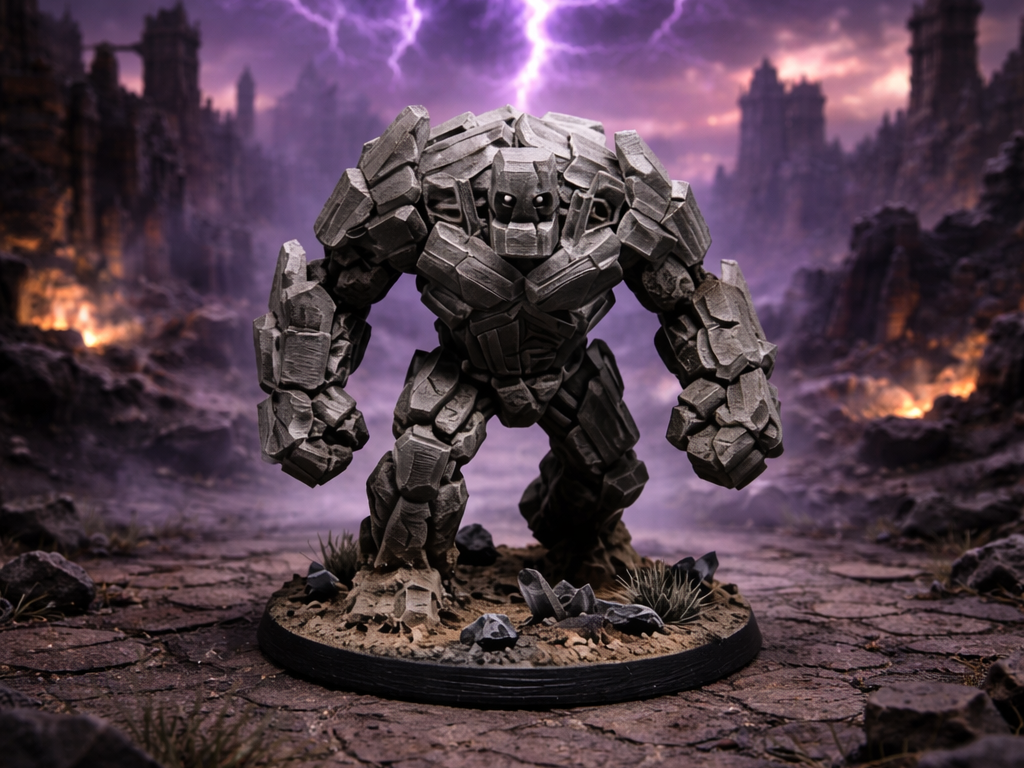 Crystal Golem - RPG Miniature