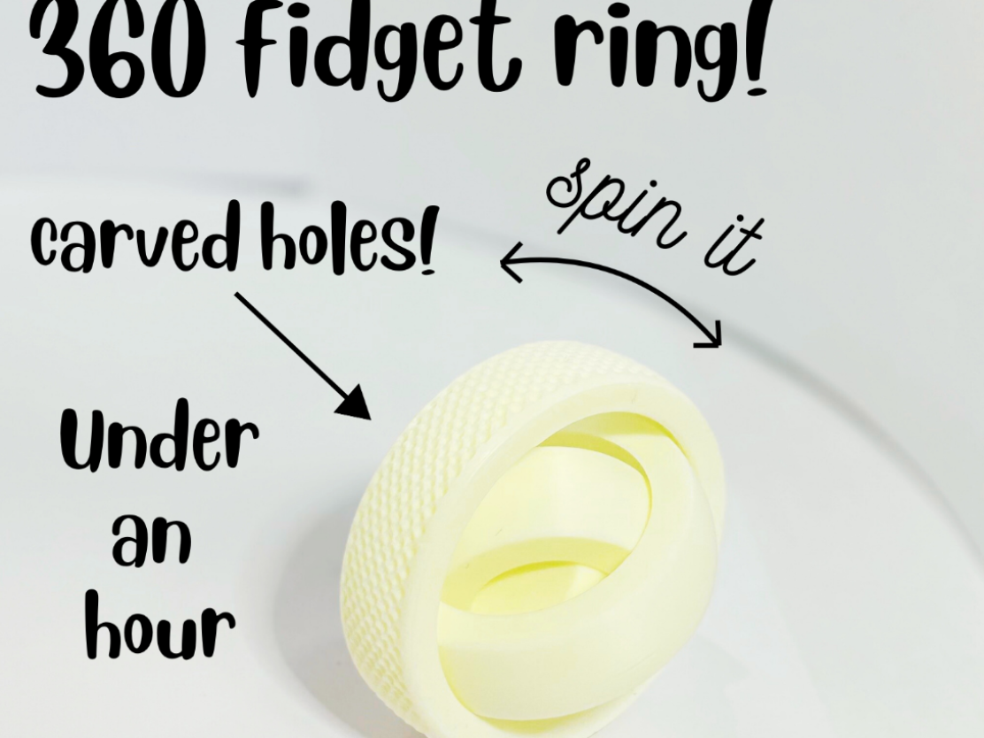 carved 360 fidget ring