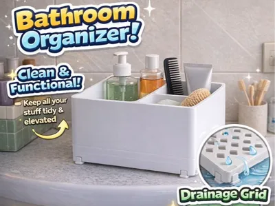 Bathroom Organizer with Removable Feet