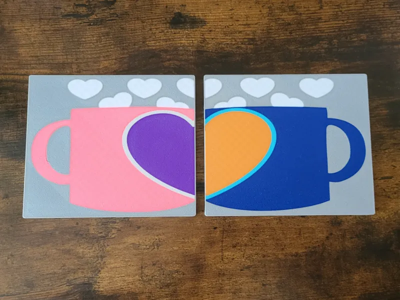 Valentines Couples Mug Coasters