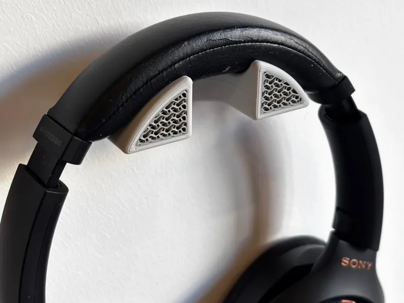 Wall mounted Customisable Headphone stand