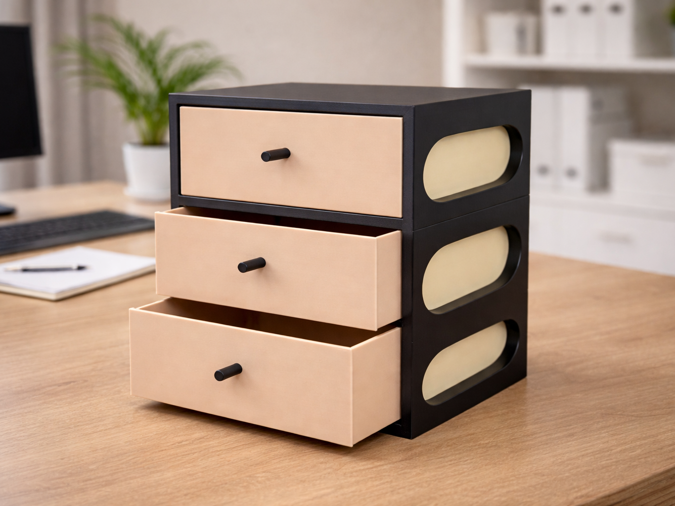 Office Desk Organizer – 3 Drawer Storage 