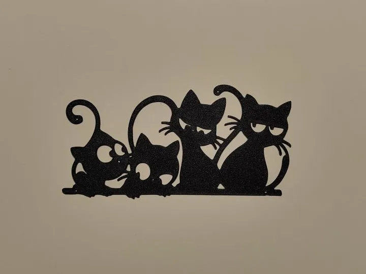 Décoration murale chatons