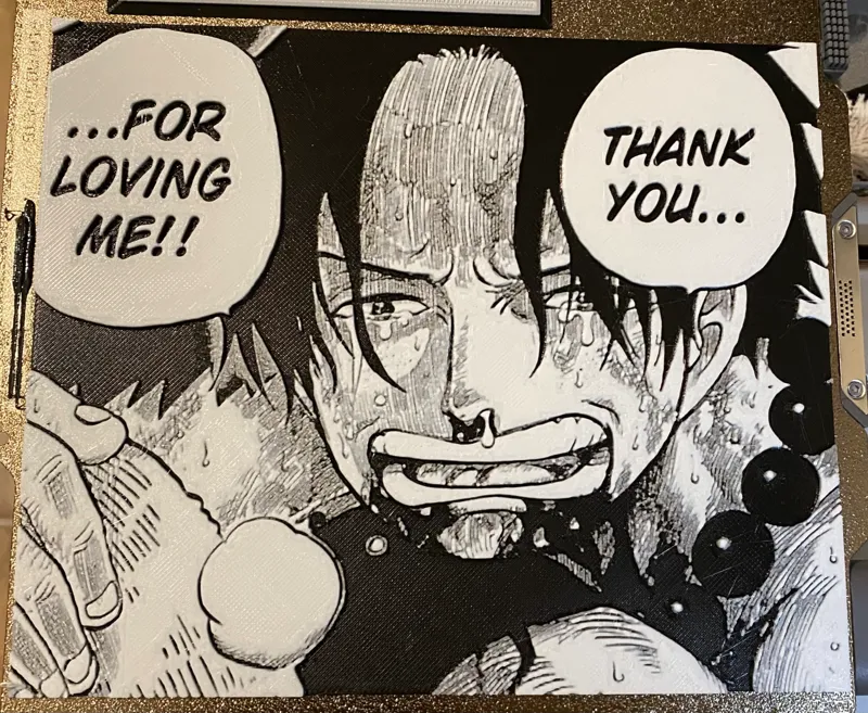 One Piece Ace Death Hueforge