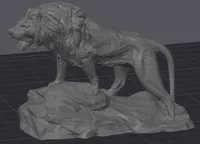 Lion low poly — photo 1