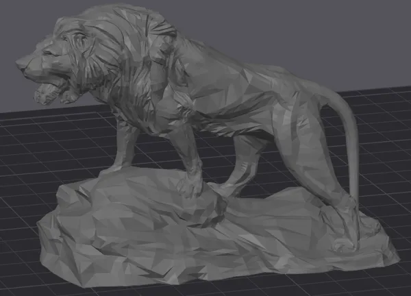 Lion low poly