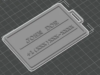 Customizable Luggage Name Tag (NO AMS NEEDED)