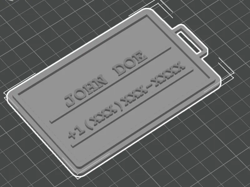 Customizable Luggage Name Tag (NO AMS NEEDED)