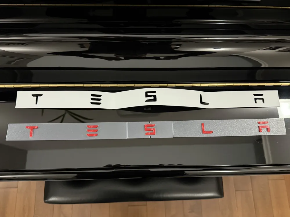 Tesla Model Y and Model 3 Rear Emblem Letters - Free 3D Print Model ...