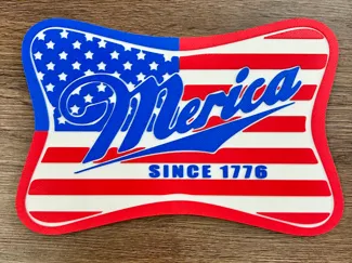 America 4th of July Sign Art Merica USA 