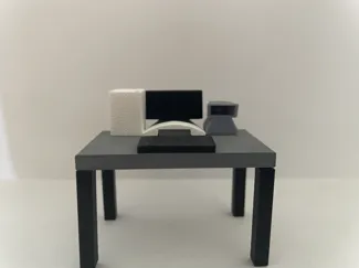 Mini computer desk