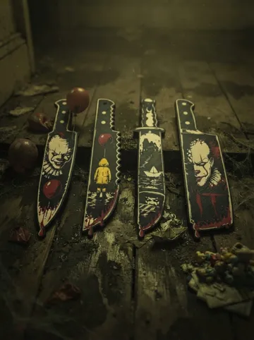 Modelo para impresión 3D: Pennywise IT Decorative Knife Set — vista de referencia 4