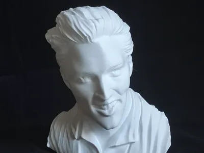 bust of Elvis Presley