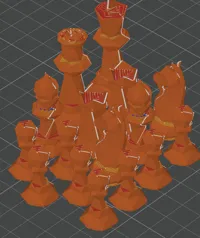 Jeu d'échecs low poly — photo 3