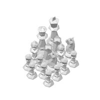 Jeu d'échecs low poly — photo 2