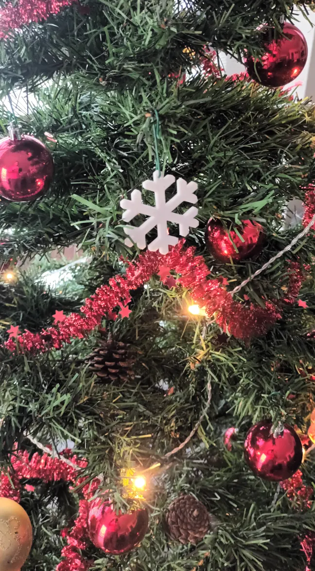 Weihnachtsbaumschmuck Schneeflocke