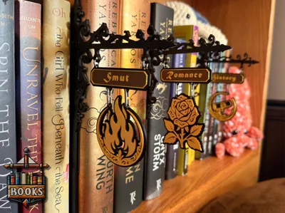 Fantasy Bookshelf Signs - V2
