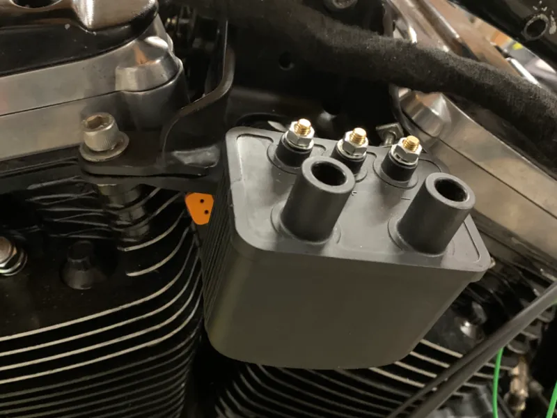 Sportster ignition coil relocation  bracket