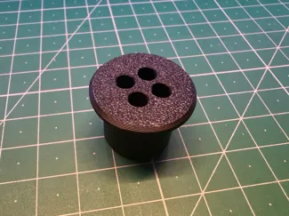 PFTE Passthrough - 4 Port - 19mm hole - 16mm depth
