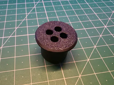 PFTE Passthrough - 4 Port - 19mm hole - 16mm depth