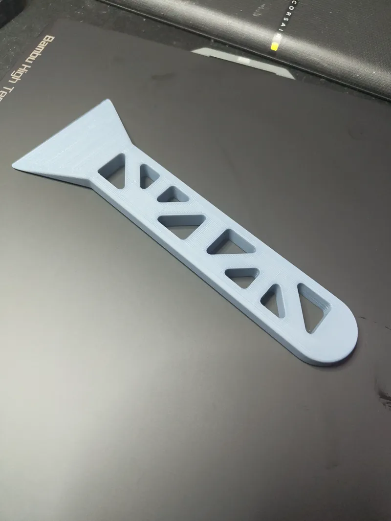 Bubble bed scraper for High temp plate