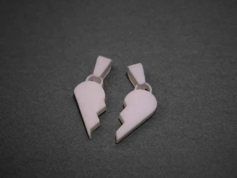 Romantic Heart Pendant Duo