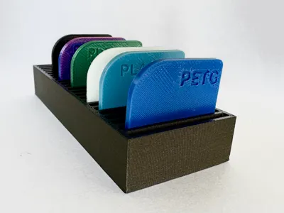 Filament Sample Swatches + Holder