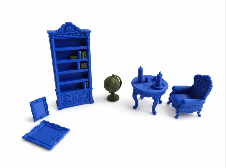 Victorian Miniature Furniture Set - 9 Pieces image 2