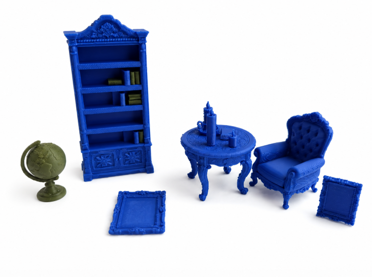 Victorian Miniature Furniture Set - 9 Pieces image 4