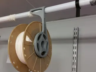 Spool Holder For Closet Rod