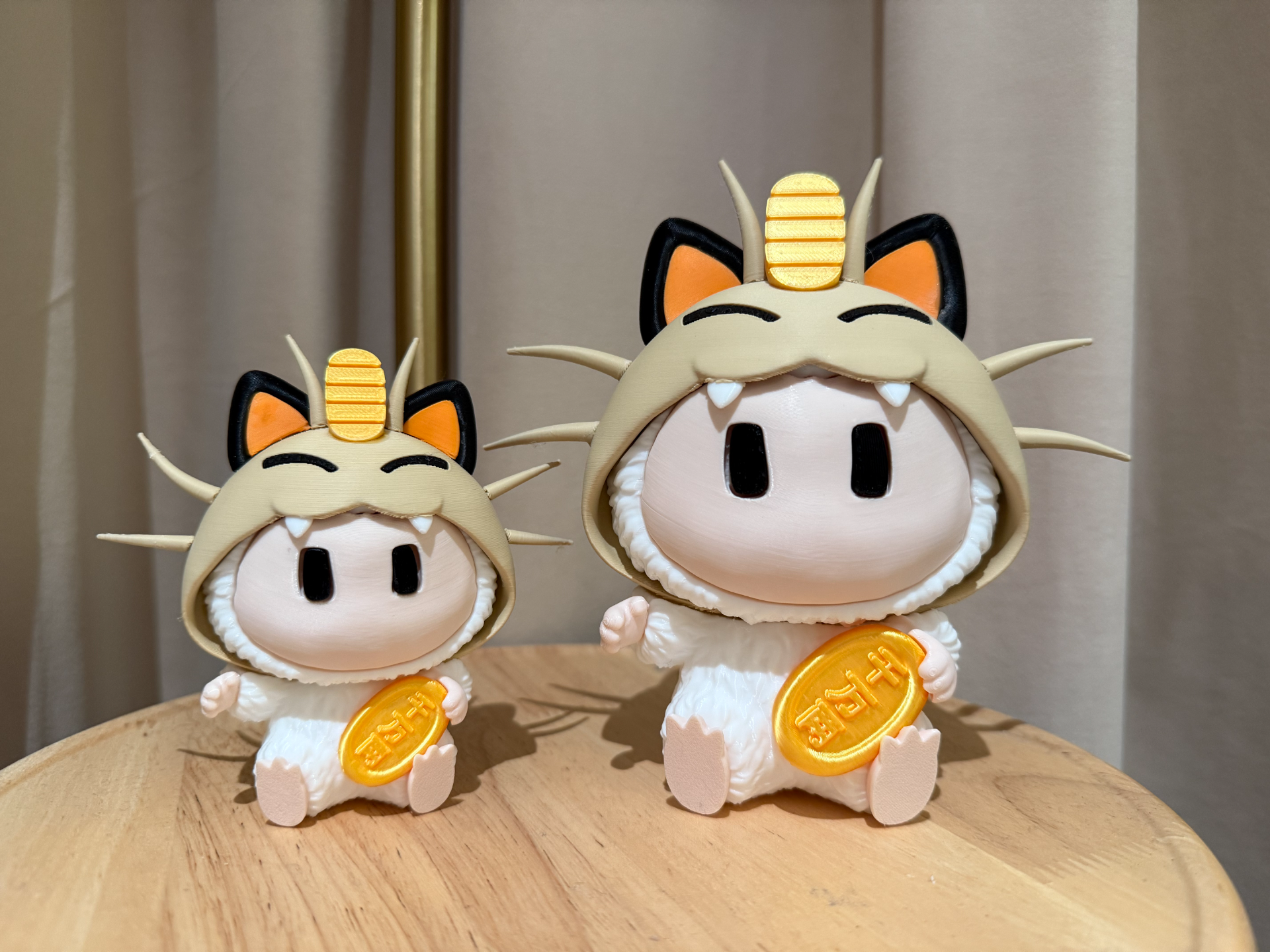Miniatura 1 do modelo 3D 分件版 招财猫喵喵 小手办cos服（无需AMS）