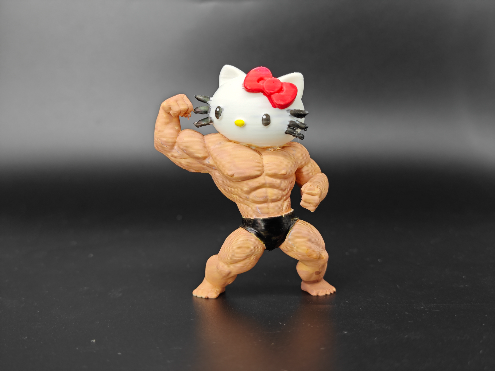 Miniatura 1 do modelo 3D 肌肉hello kitty摆件