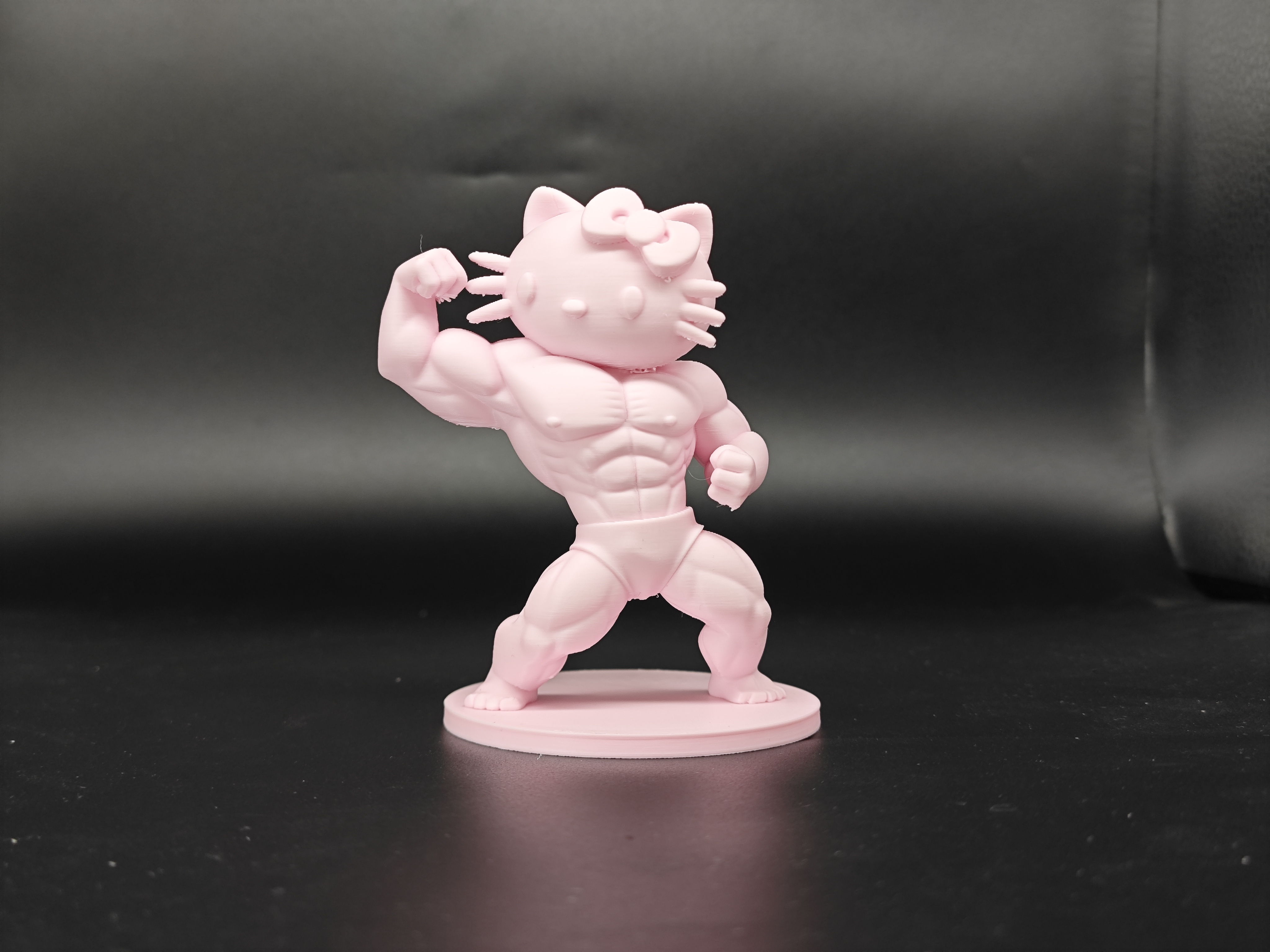 Miniatura 2 do modelo 3D 肌肉hello kitty摆件