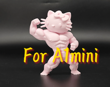 Miniatura 7 do modelo 3D 肌肉hello kitty摆件